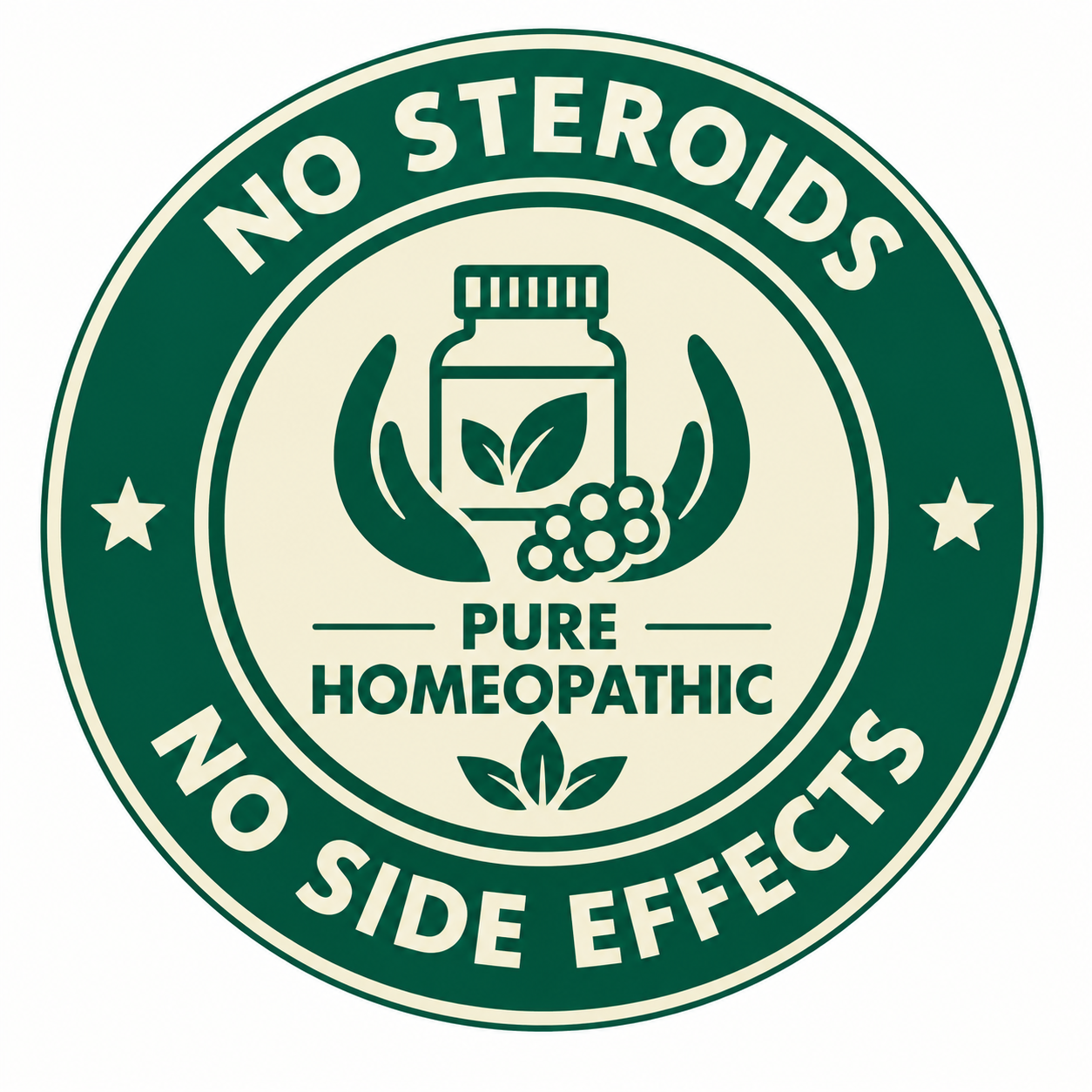 No Steroids, No Side Effects, Pure Homepathic